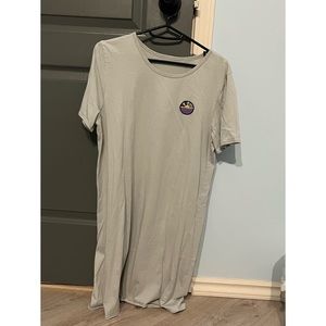 Powder blue ripzone tshirt dress